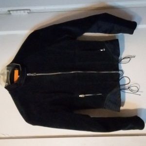 Unique suede and silk jacket by Cynthia Cynthia steffe